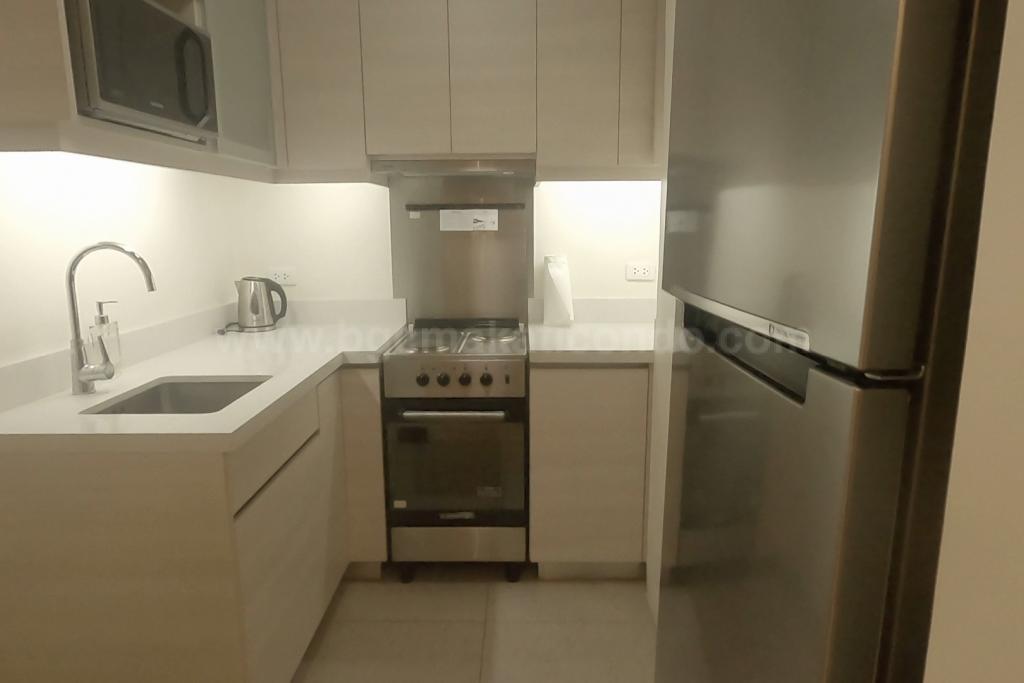 Kitchen of 2-bedroom condominium unit at Shang Salcedo Place