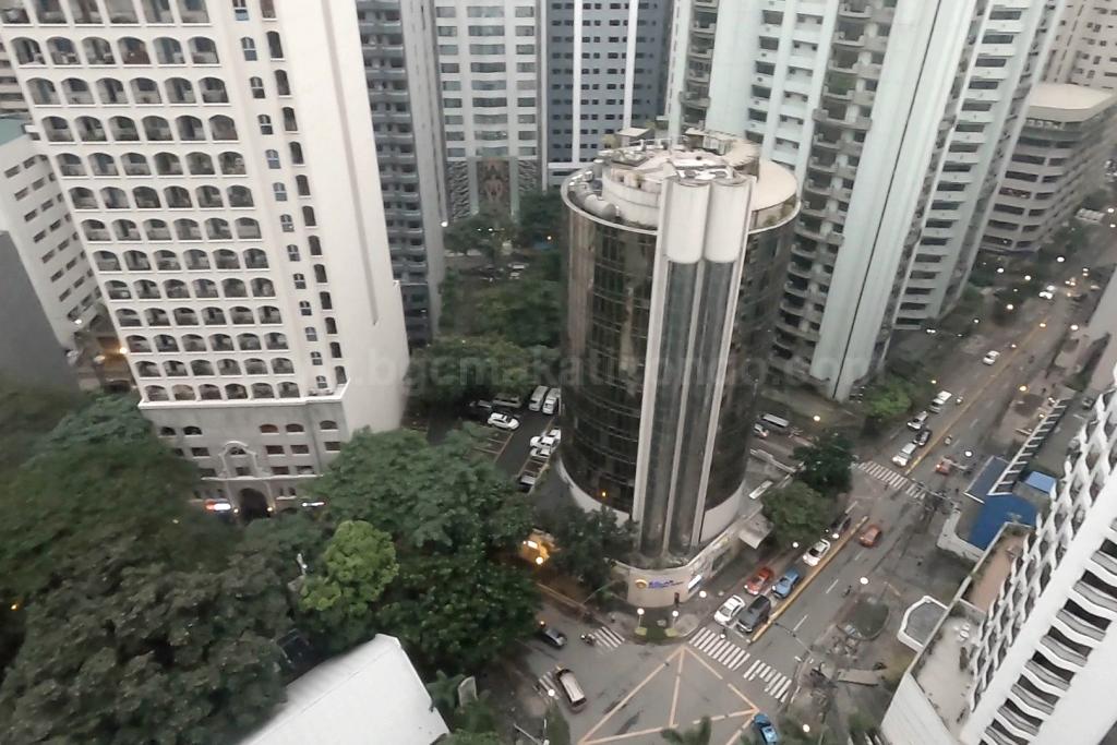 View from right side balcony of 2-bedroom condominium unit at Shang Salcedo Place