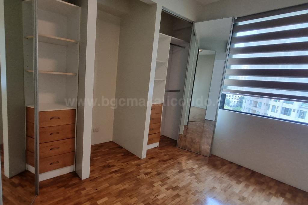 Master's bedroom of 2-bedroom condo unit at Bonifacio Ridge