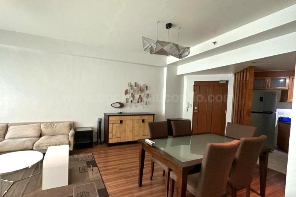 Dining area of 2-bedroom condo unit at Bonifacio Ridge