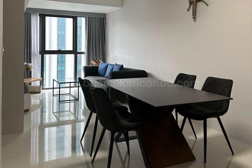 Dining area of 2-bedroom condo unit at Uptown Ritz Residence