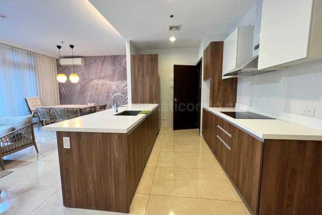 Kitchen area of 1-bedroom loft type condo unit at Arbor Lanes Willow