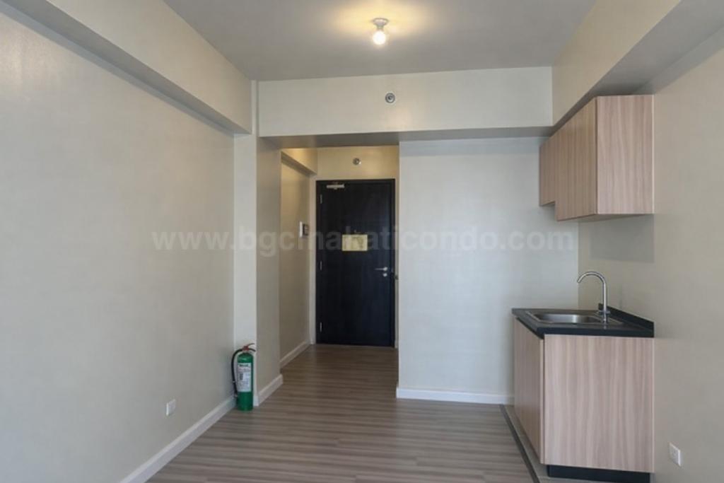 Kitchen area of studio condo unit at Avida Towers Vireo tower 3