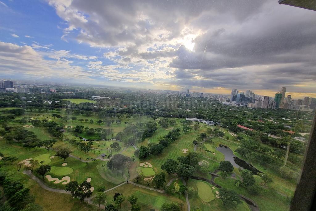 View from living area of 2-bedroom condominium unit at Bellagio Tower 3