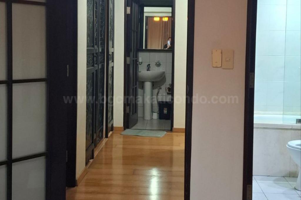 Hallway of 2-bedroom condo unit at Bonifacio Ridge