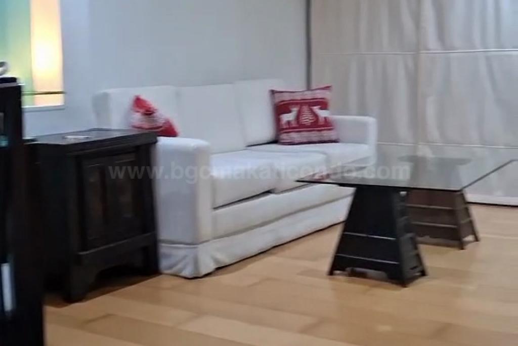 Living area of 2-bedroom condo unit at Bonifacio Ridge