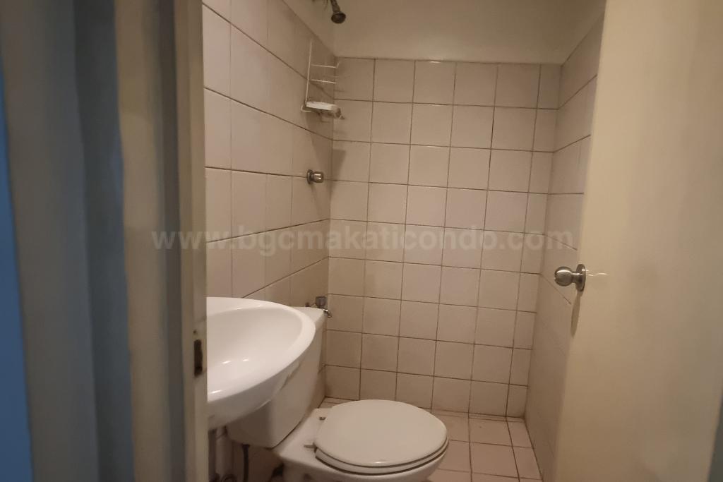 Maid's toilet and bath of 2-bedroom condo unit at Bonifacio Ridge