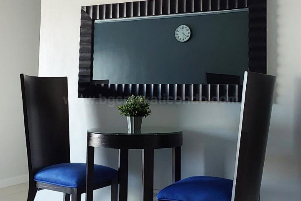 Dining area of 2-bedroom condo unit at Bonifacio Ridge