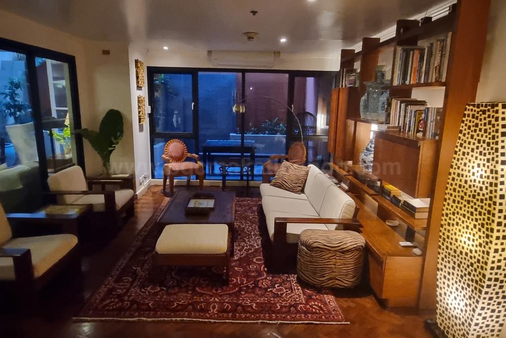 Living area of 3-bedroom bi-level condo unit at The Regency at Salcedo