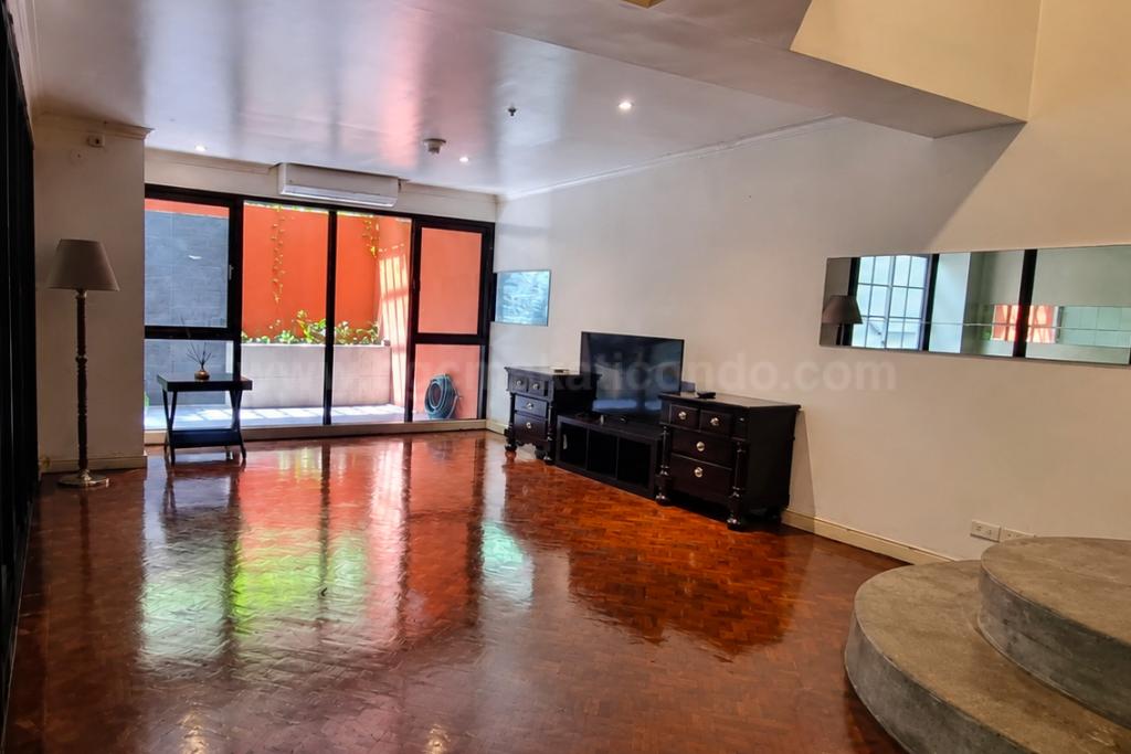 Living area of 3-bedroom bi-level condo unit at The Regency at Salcedo