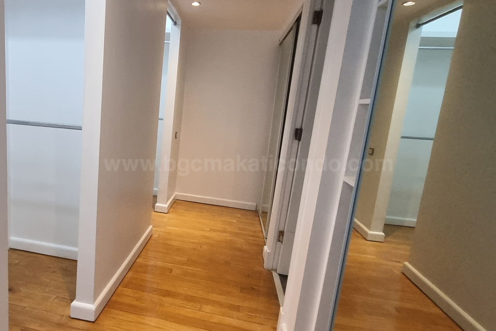 Master's walk-in closet of 3-bedroom condo unit at Pacific Plaza Towers