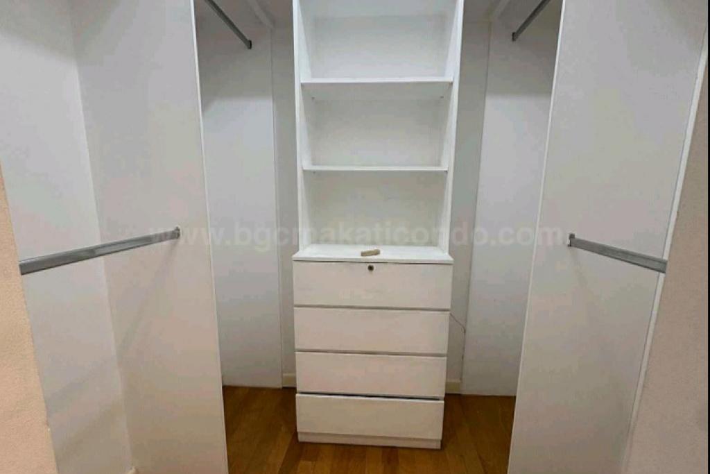 Walk-in closet of 3-bedroom condo unit at Pacific Plaza Towers