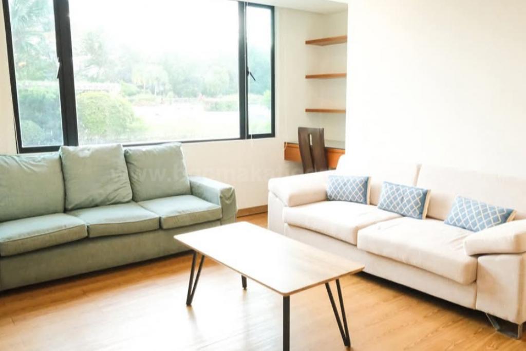 Living area of 2-bedroom condo unit at Bonifacio Ridge
