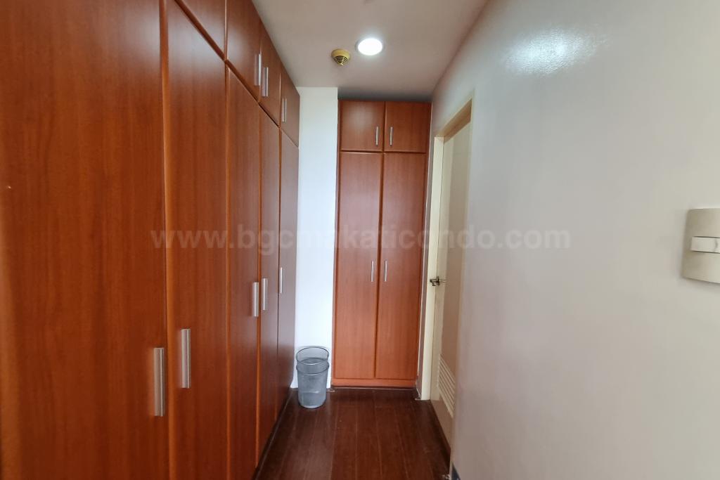 Walk-in closet of master's bedroom of 2-bedroom condominium unit at Bellagio Tower 3