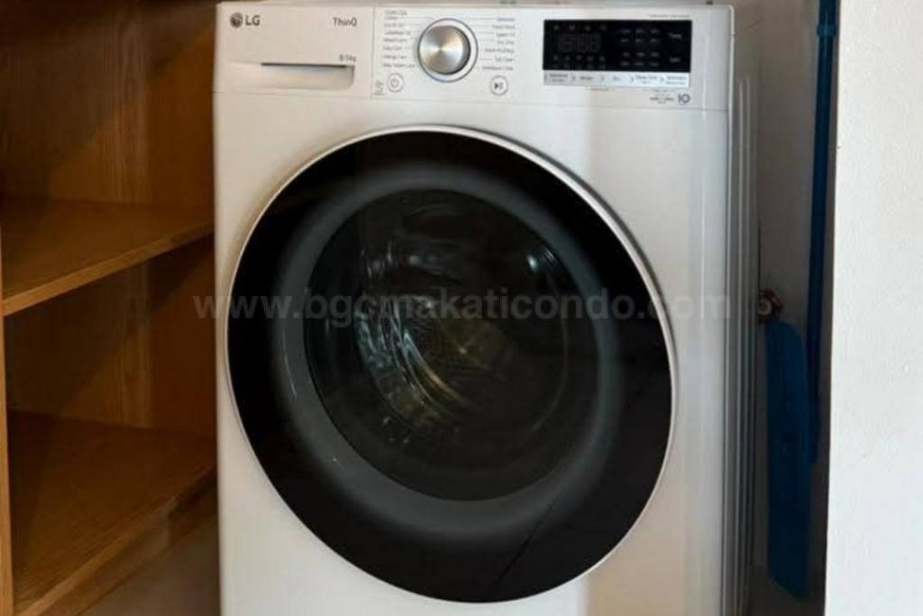 Washing area of 1-bedroom condo unit at Times Square West