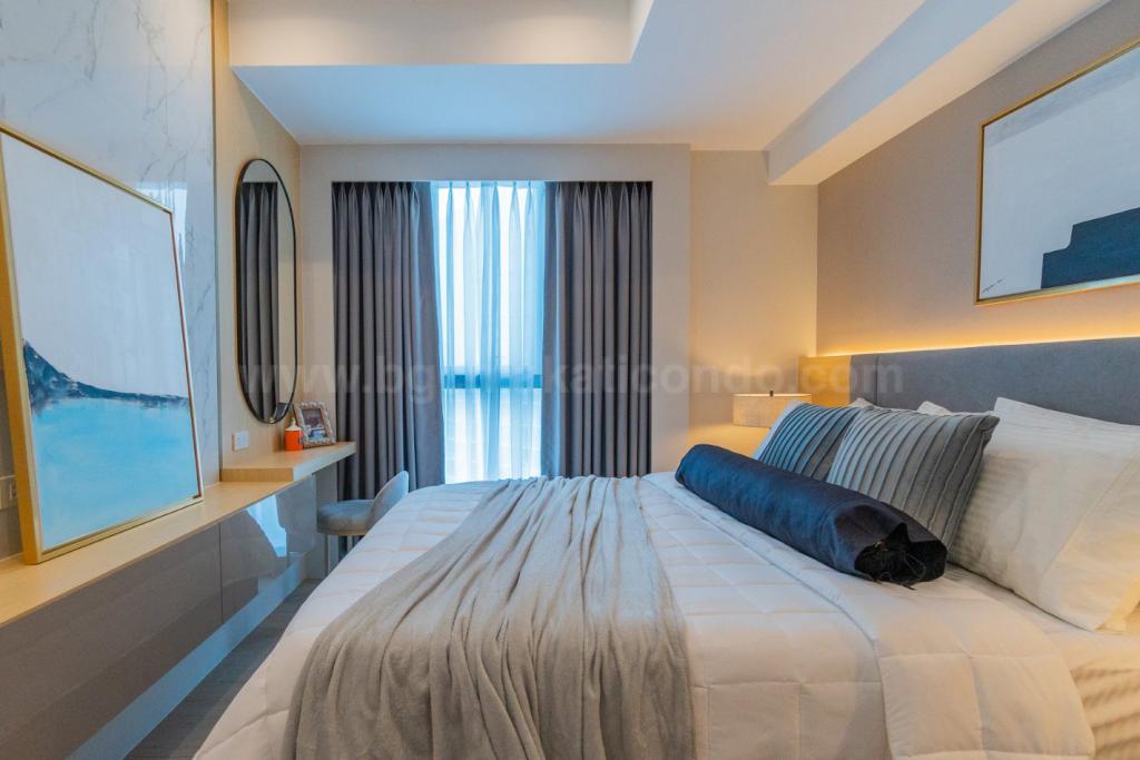 Bedroom 2 of 2-bedroom condo unit at Uptown Parksuites tower 2