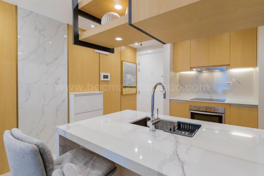 Kitchen area of 2-bedroom condo unit at Uptown Parksuites tower 2