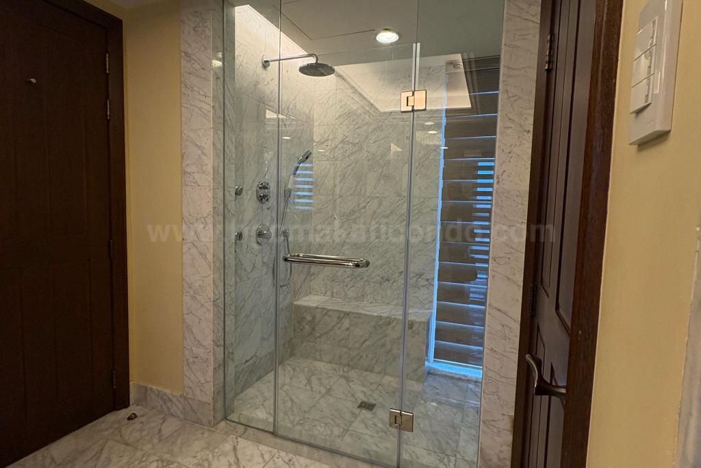 Master's bedroom shower area of 4-bedroom condo unit at Discovery Primea