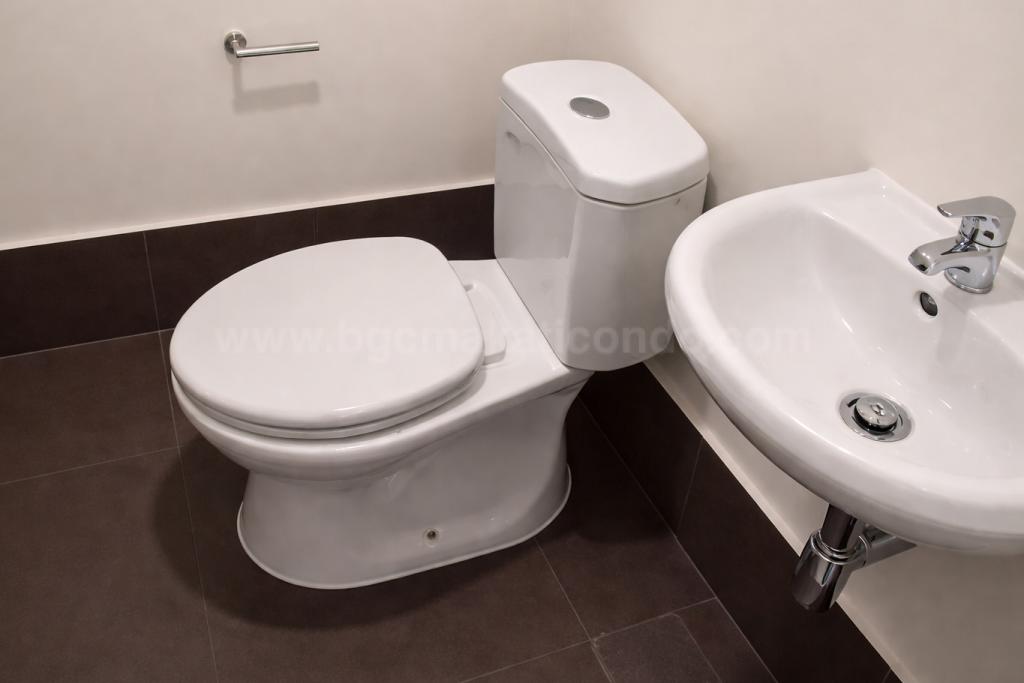 Maid's toilet and bath of 2-bedroom condo unit at Park Central Towers South tower