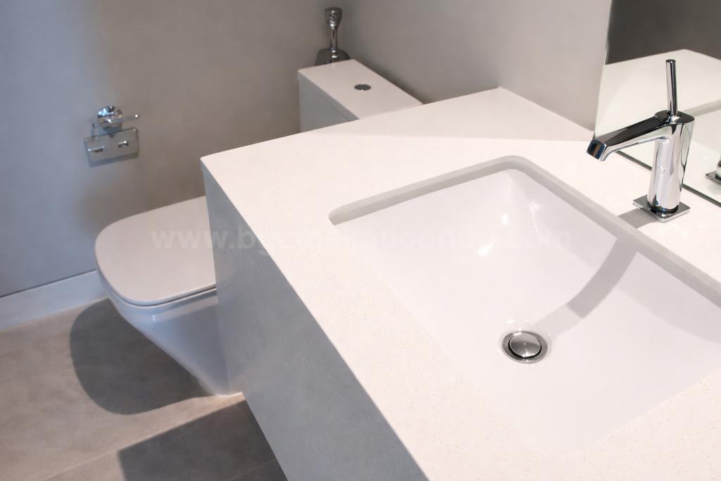 Toilet and bath 2 of 2-bedroom condo unit at Park Central Towers South tower