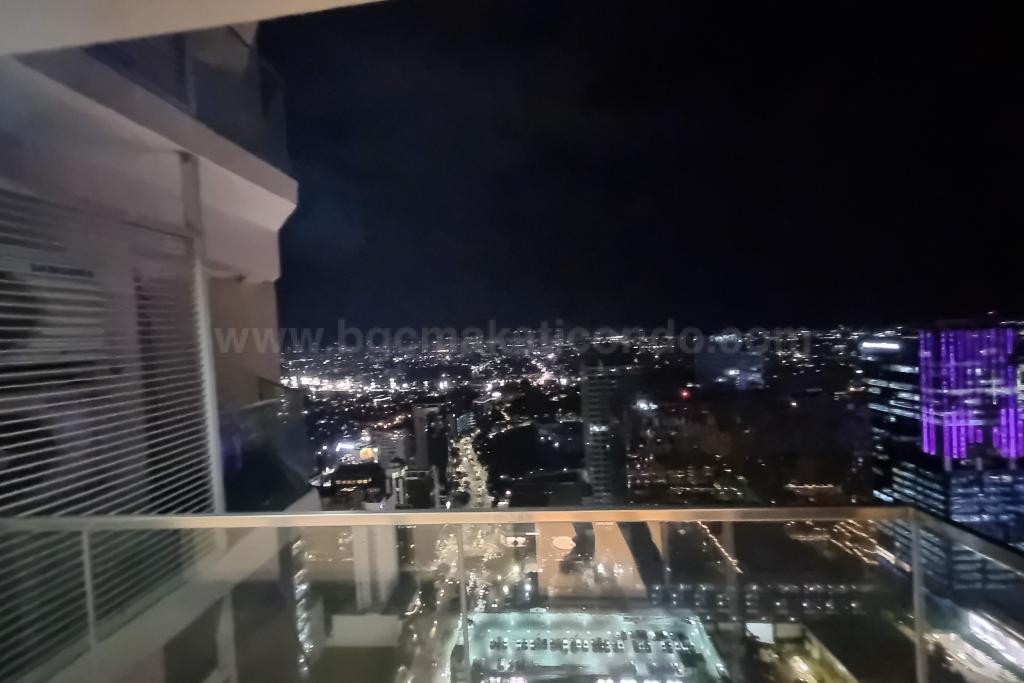 Balcony of living area of 3-bedroom unit at Uptown Parksuites tower 2