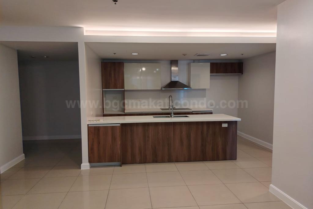 Kitchen area of 3-bedroom condo unit at Arbor Lanes Pine