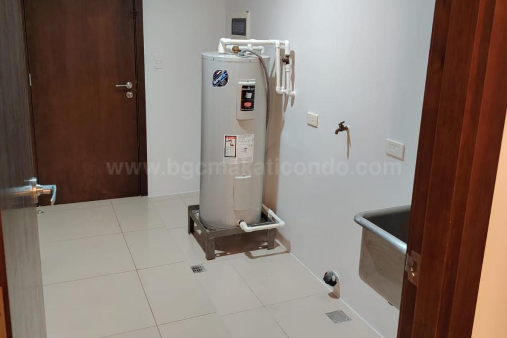 Utility room of 3-bedroom condo unit at Arbor Lanes Pine