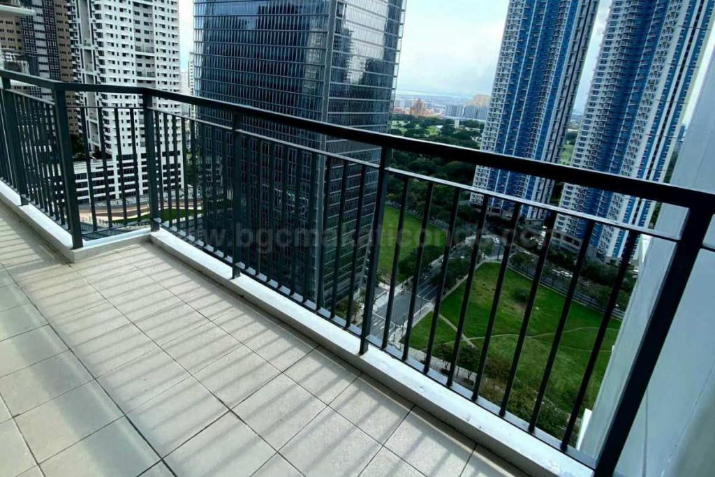 Balcony of 2-bedroom condo unit at Two Maridien