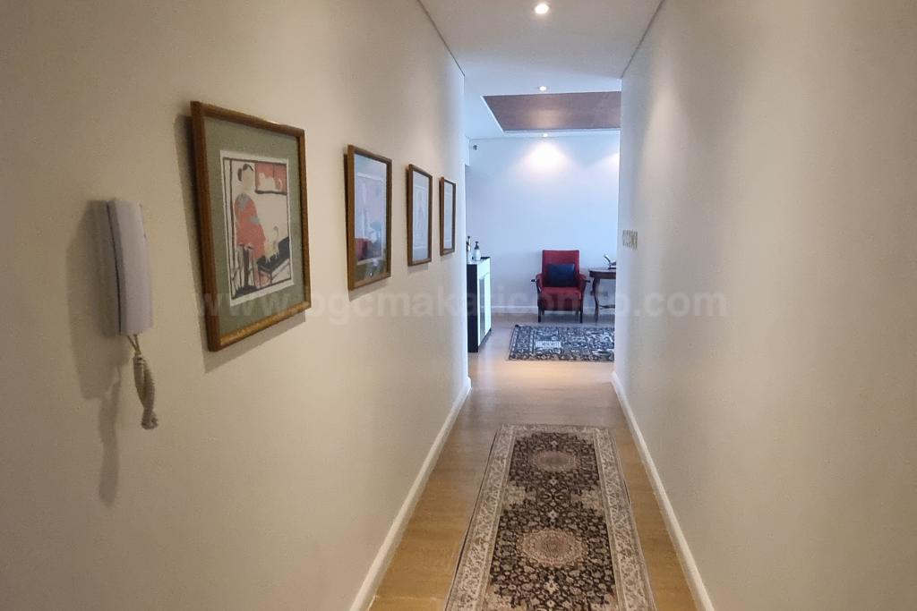 Hallway of 3-bedroom condo unit at Pacific Plaza Towers North tower