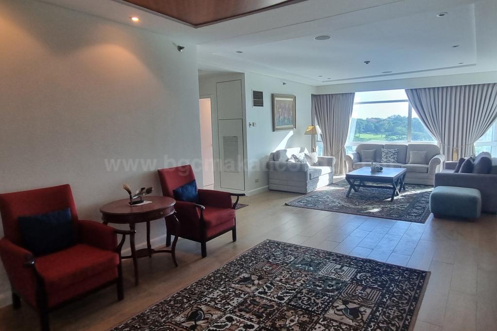 Living area of 3-bedroom condo unit at Pacific Plaza Towers North tower
