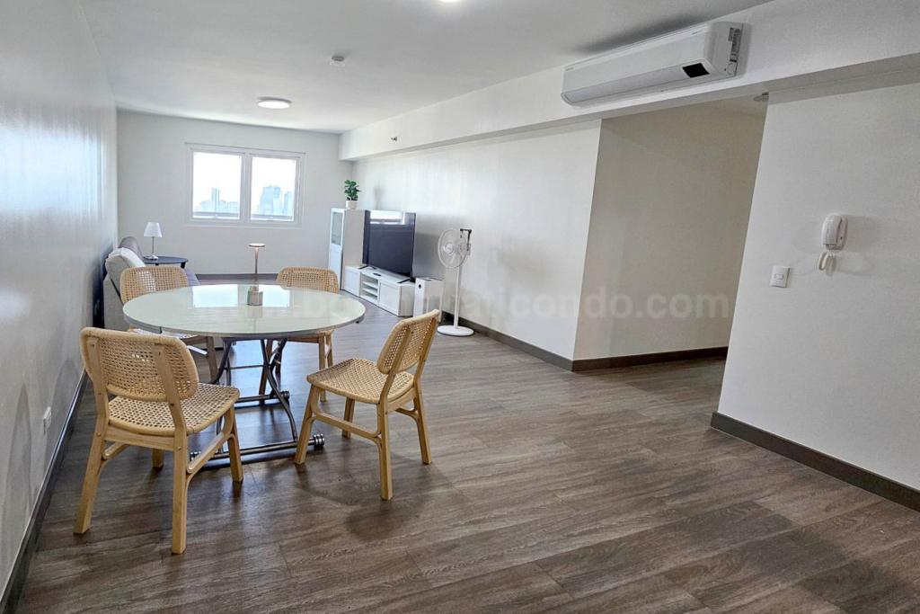 Dining area of 2-bedroom condo unit at The Connor at Greenhills