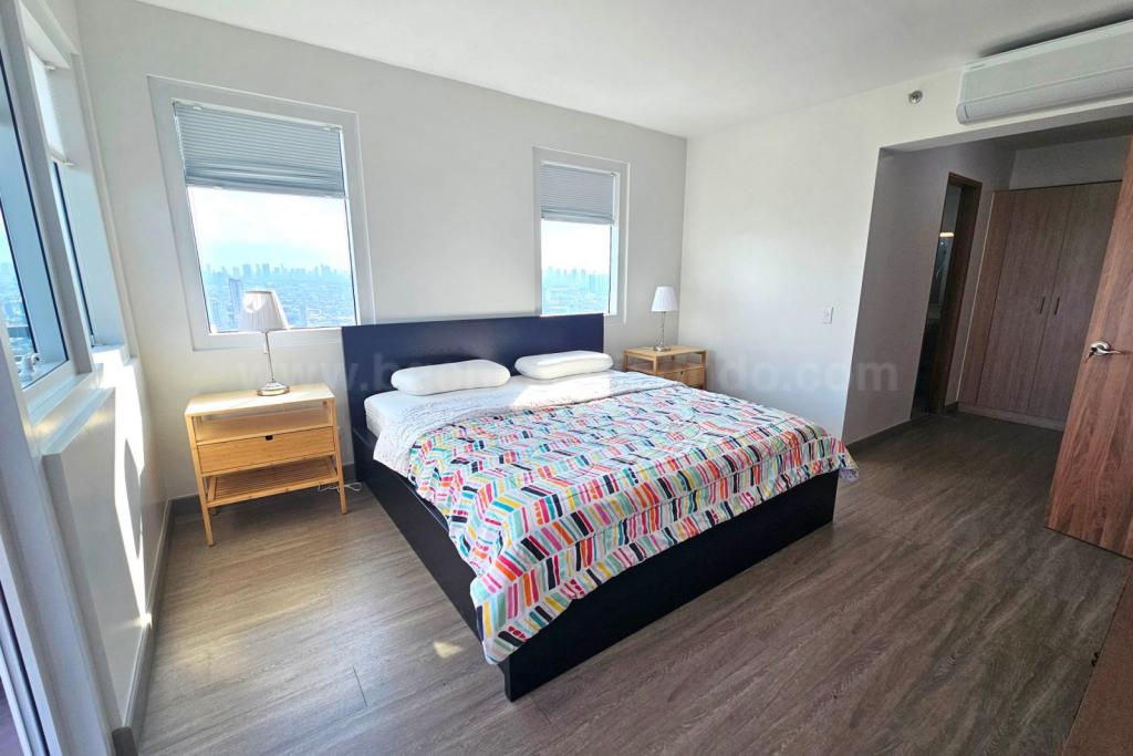 Master's bedroom of 2-bedroom condo unit at The Connor at Greenhills