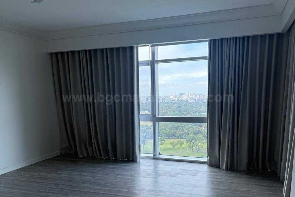 Bedroom of 3-bedroom condo unit at Pacific Plaza Towers