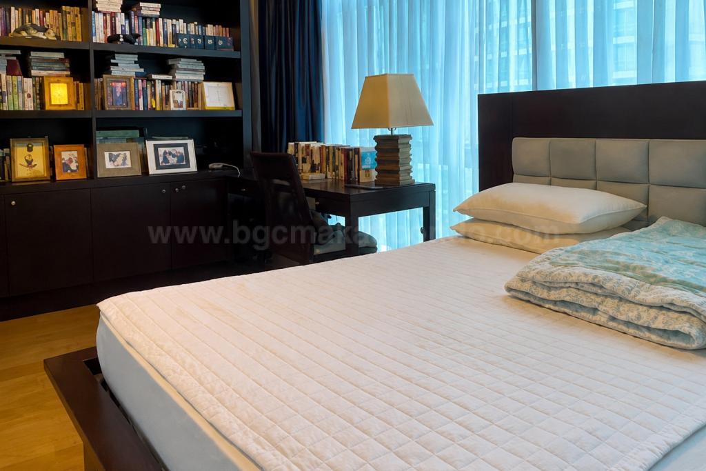 Bedroom 2 of 3-bedroom condo unit at Pacific Plaza Towers North tower