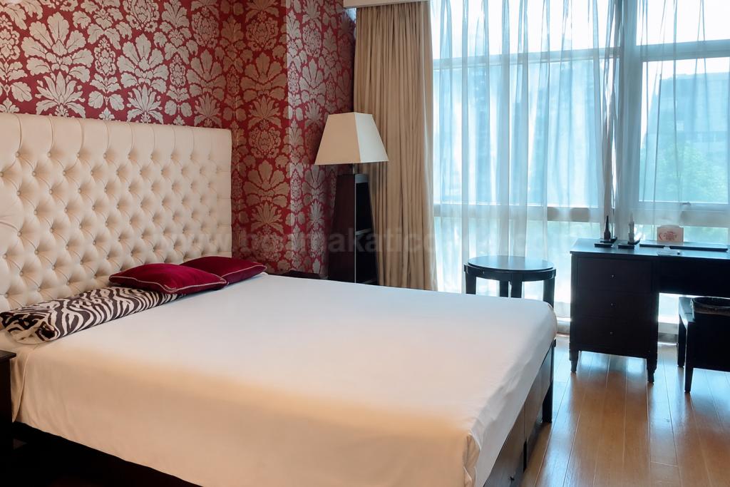 Master bedroom of 3-bedroom condo unit at Pacific Plaza Towers North tower