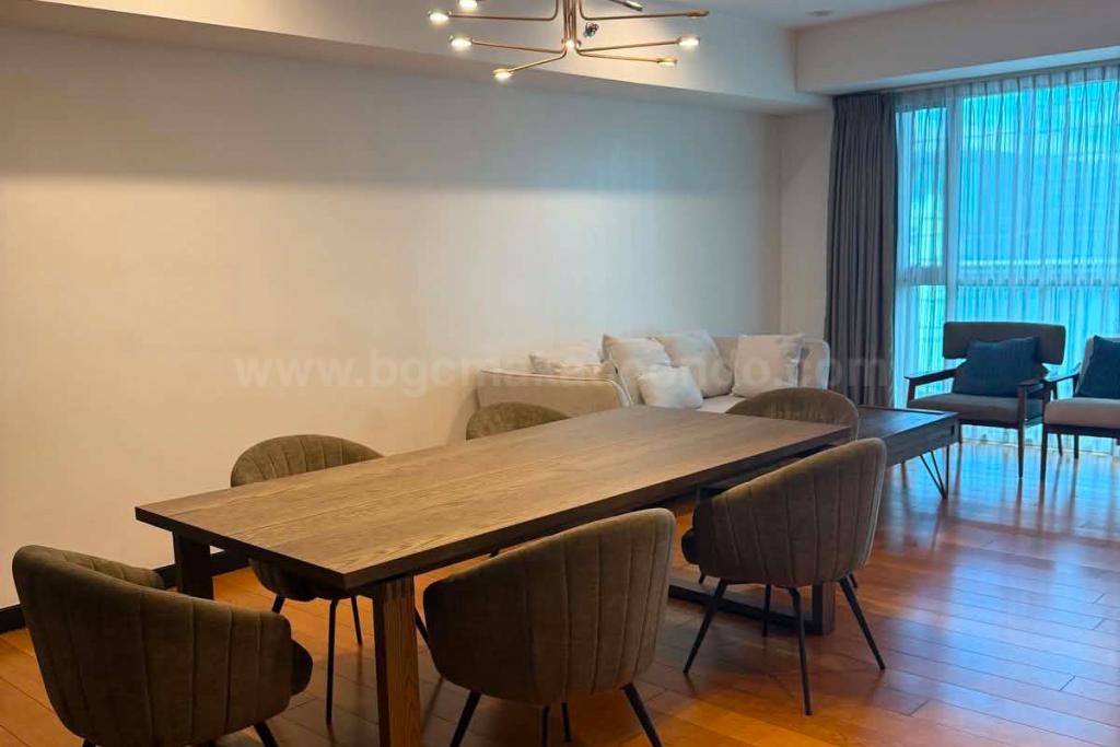 Dining area of 2-bedroom condo unit at One Serendra West Tower