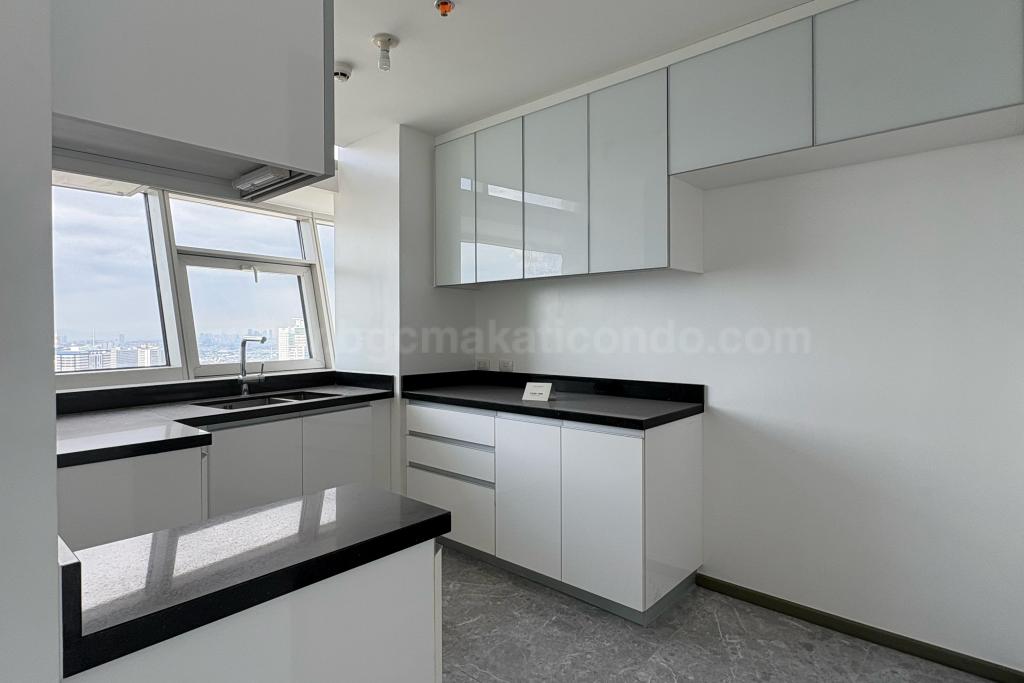 Kitchen area of 3-bedroom condo unit at The Imperium
