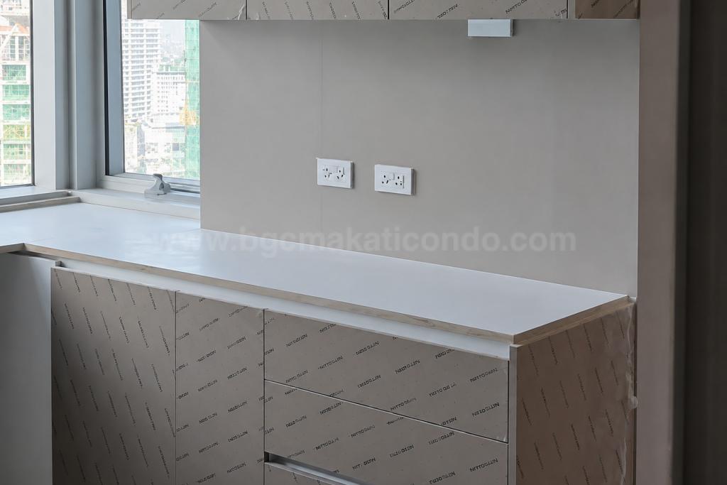 Kitchen of 3-bedroom condo unit at Pacific Plaza Towers North tower
