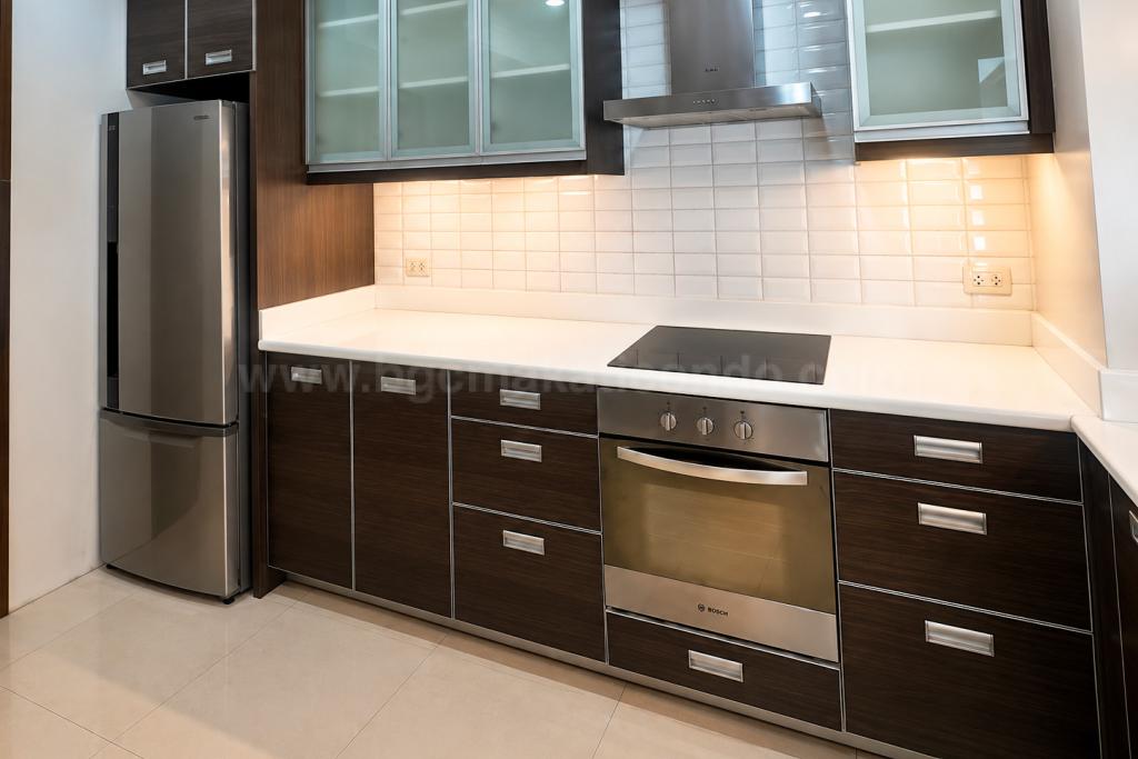 Kitchen area of 2-bedroom condo unit at The Manansala