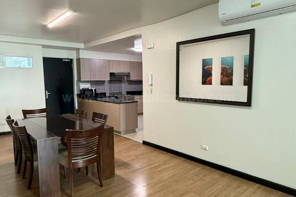 Dining area of 3-bedroom condo unit at Two Serendra Sequoia tower