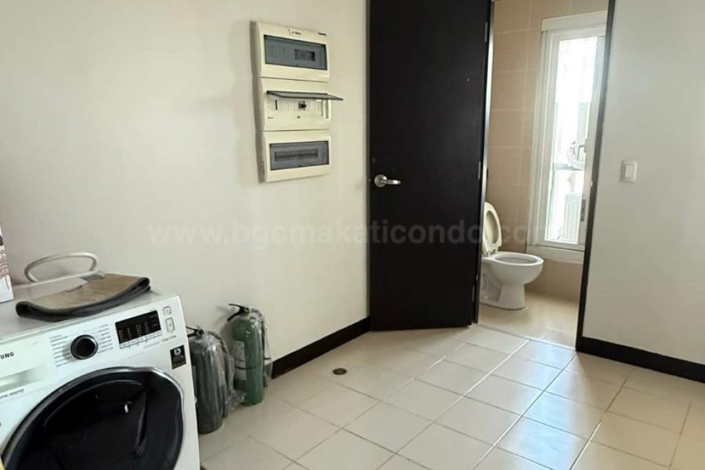 Utility room of 3-bedroom condo unit at Two Serendra Sequoia tower
