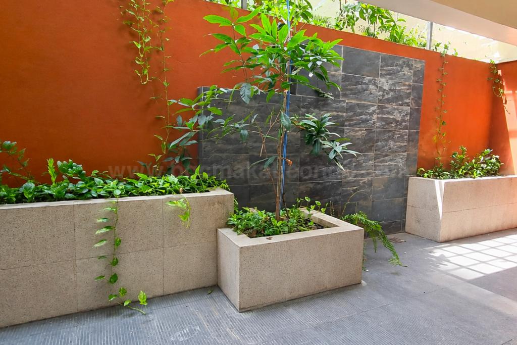 Garden of 3-bedroom bi-level condo unit at The Regency at Salcedo