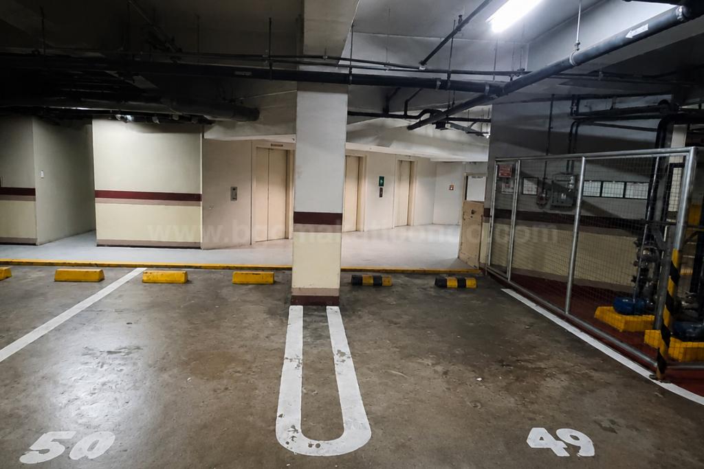 Parking slots of 3-bedroom bi-level condo unit at The Regency at Salcedo