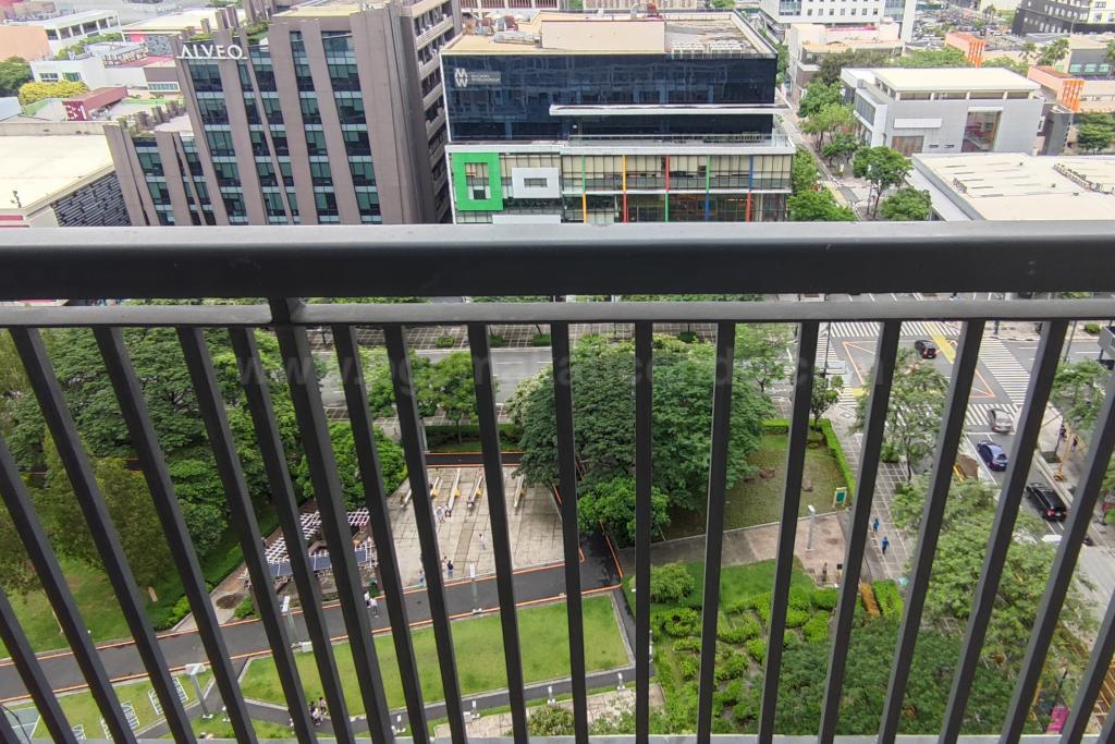 Balcony of 1-bedroom condo unit at One Maridien