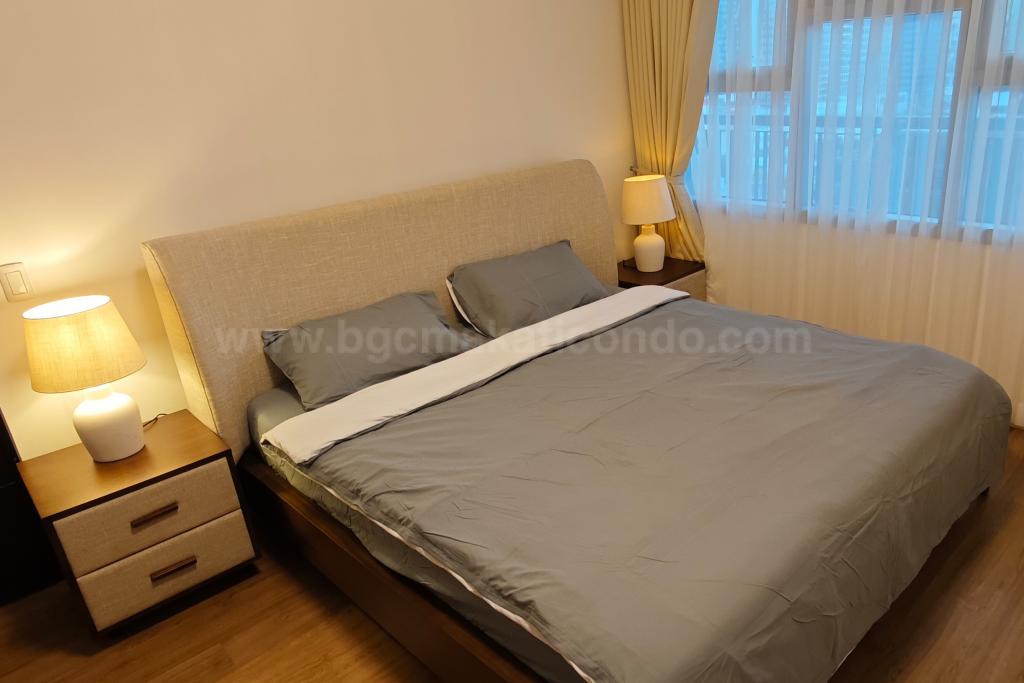 Bedroom of 1-bedroom condo unit at One Maridien