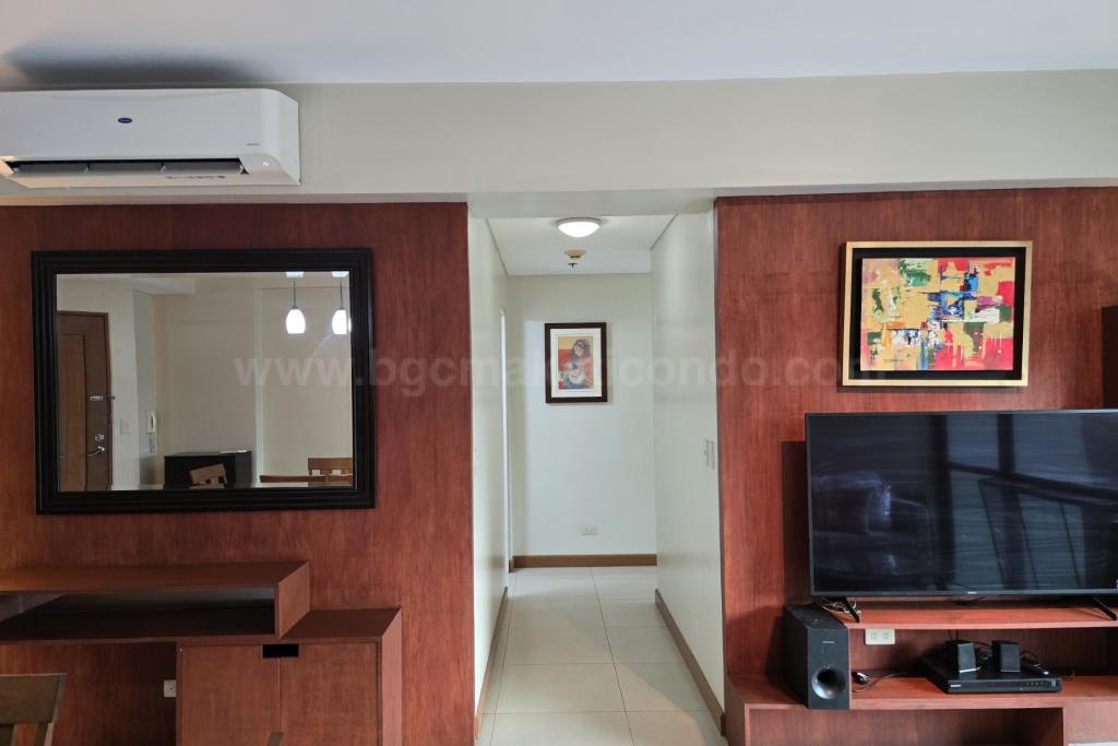 Hallway of 2-bedroom condo unit at Bonifacio Ridge