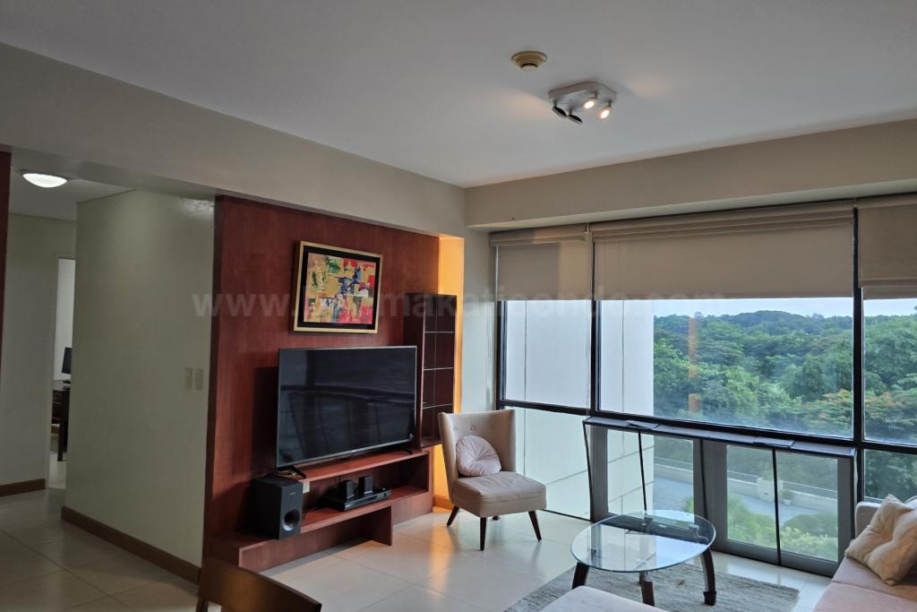 Living area of 2-bedroom condo unit at Bonifacio Ridge