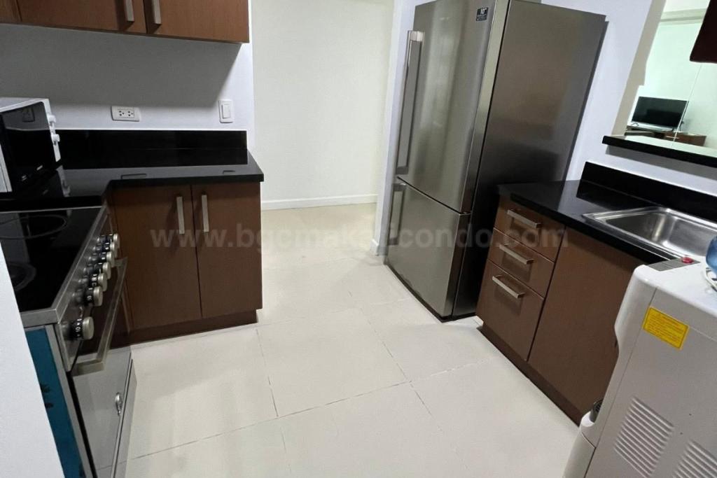 Kitchen area of 3-bedroom condo unit at Two Serendra The Red Oak Tower