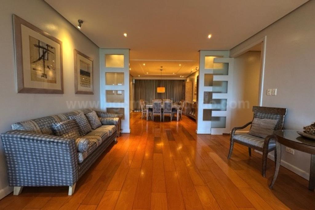 Living area of 3-bedroom condo unit at Pacific Plaza Towers North tower