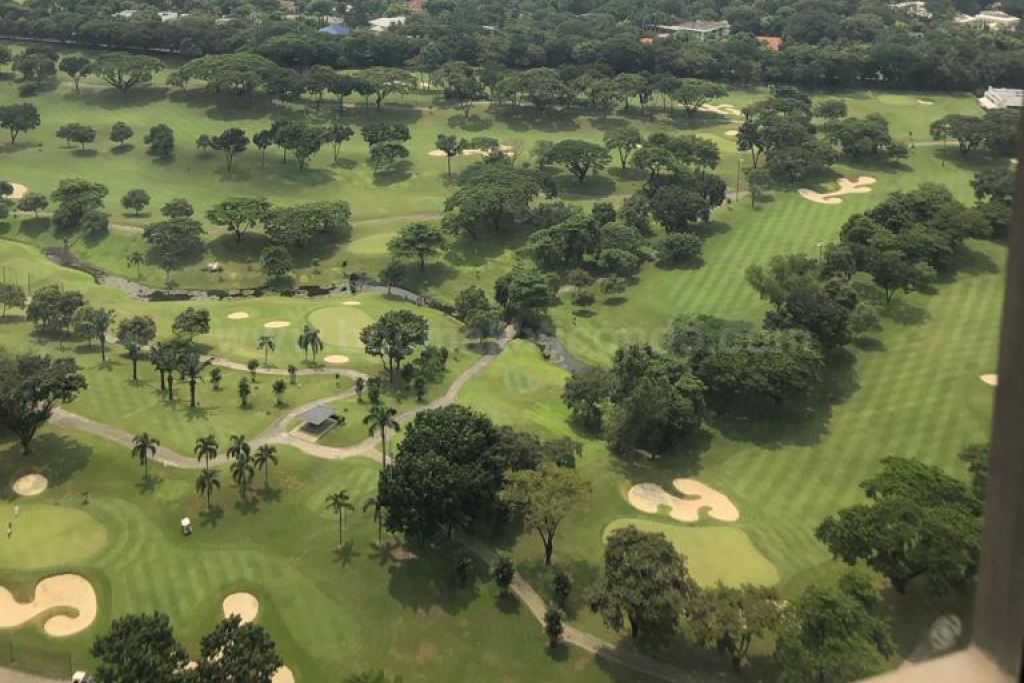 Golf course view of three bedroom condominium unit at Bellagio tower 3